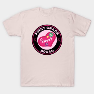 First Grade Squad Valentine's Day T-Shirt